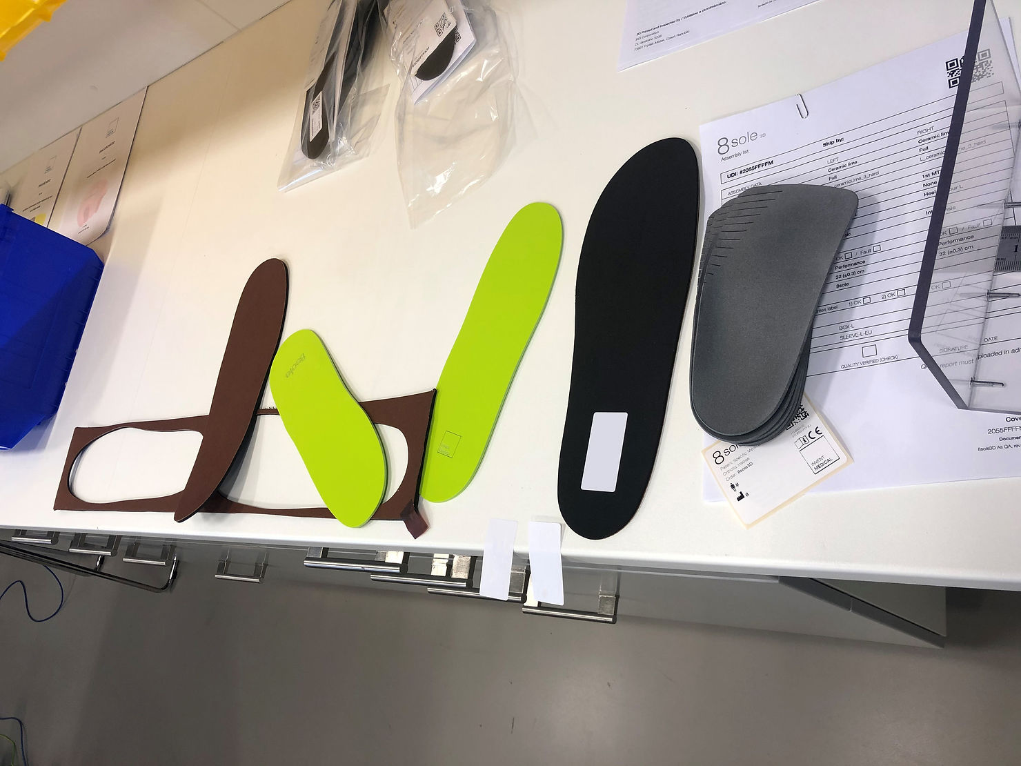 selection of 3d printed insoles